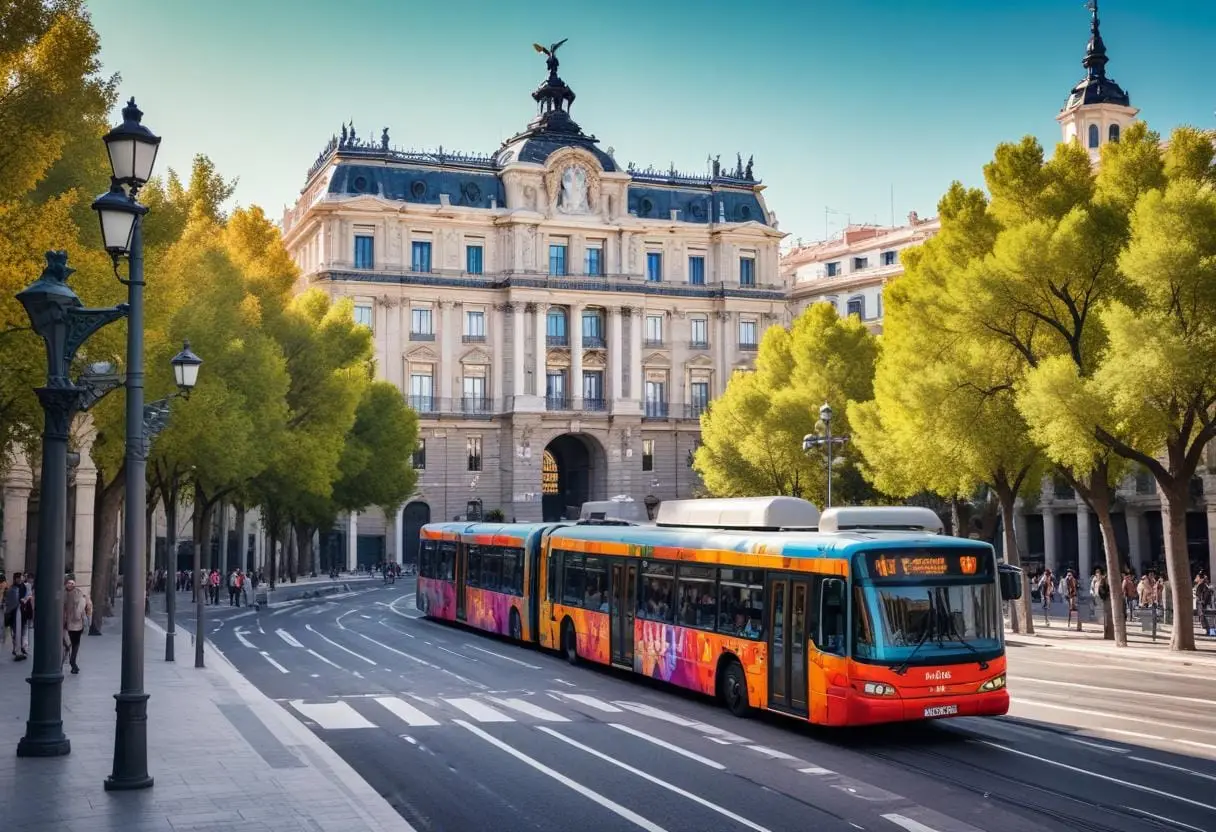 Utforska Madrid smidigt med kollektivtrafik! illustration