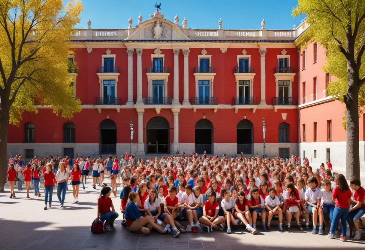 Skolor och utbildning i Madrid illustration