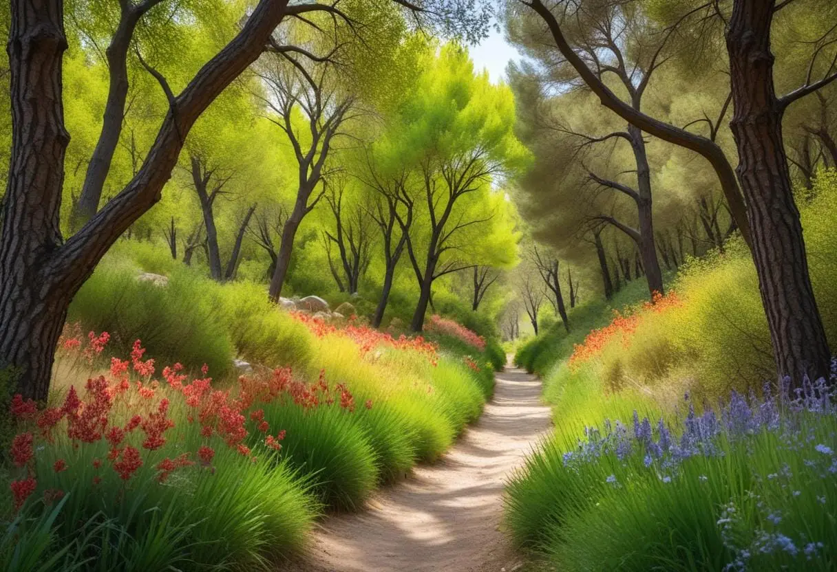 Upptäck Madrid's gömda naturreservat och njut av lugnet illustration