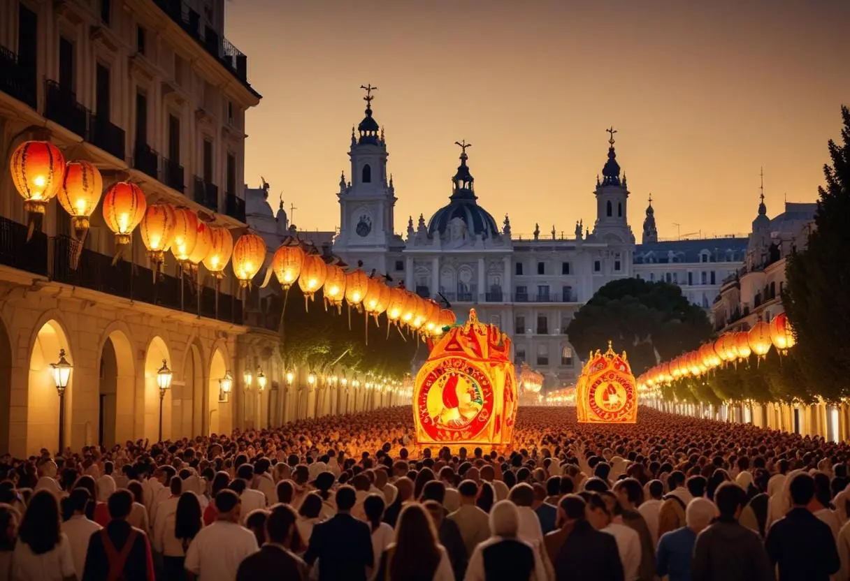 Upptäck Madrid genom religion och traditioner illustration